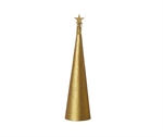 Juletræ Creased cone guld metal højde 30 cm - Tinashjem